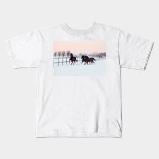 Galloping horses Kids T-Shirt